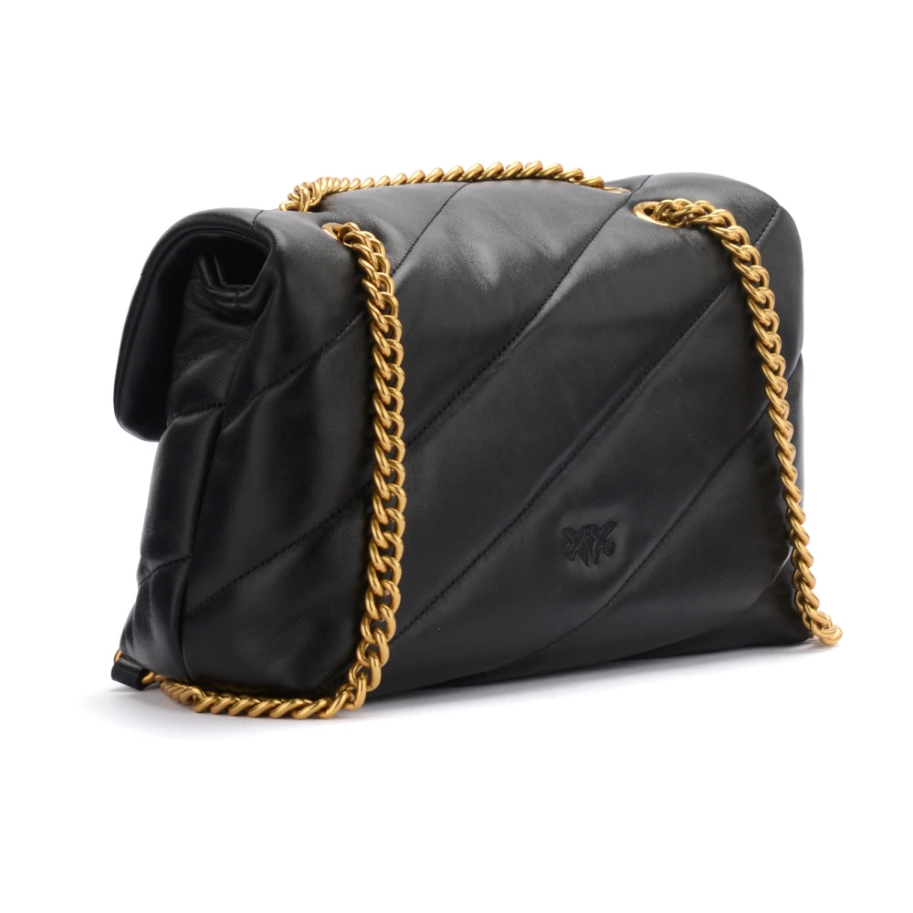 pinko Klassieke Love Bag Puff Maxi Quilt Black Dames