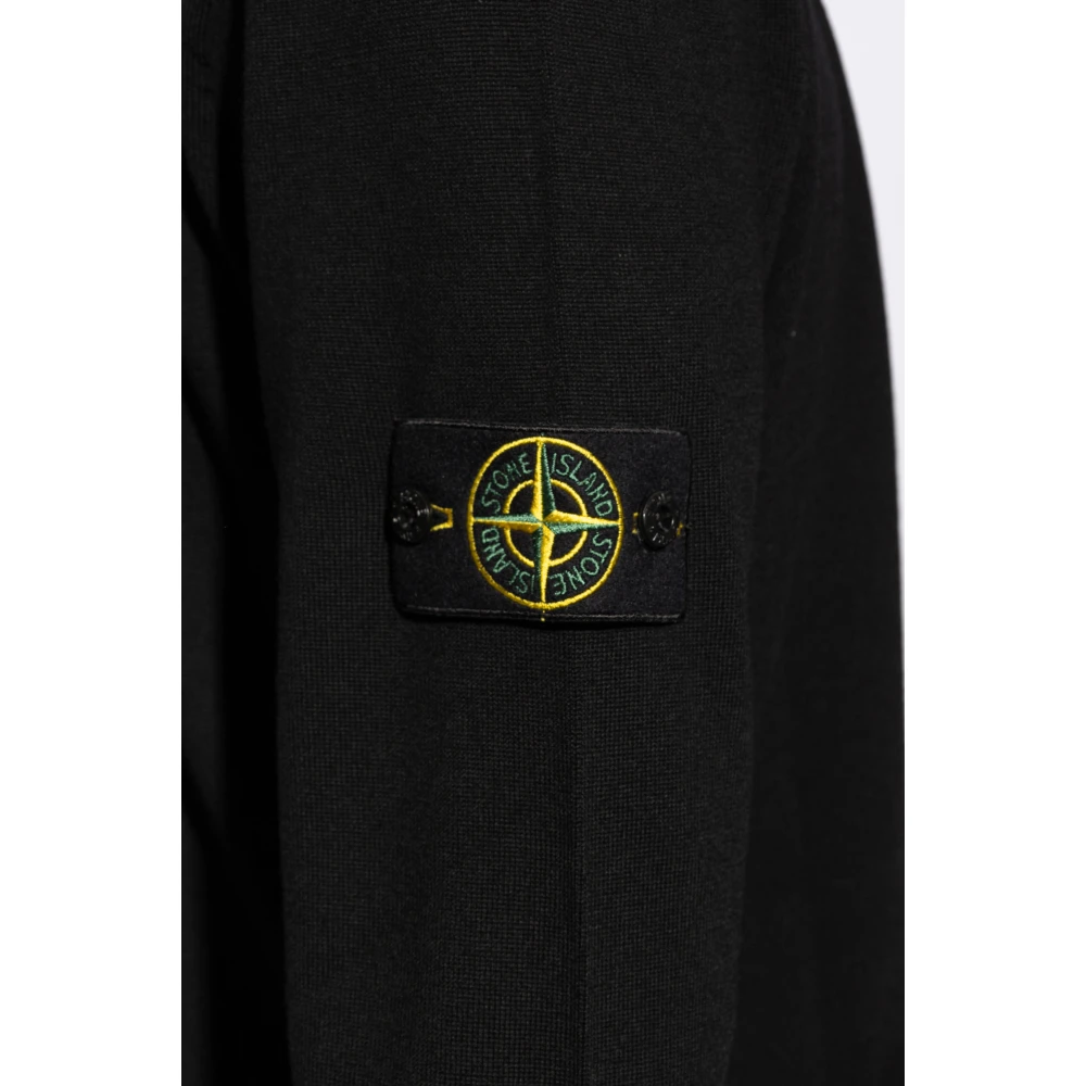 Stone Island Wollen coltrui Black Heren