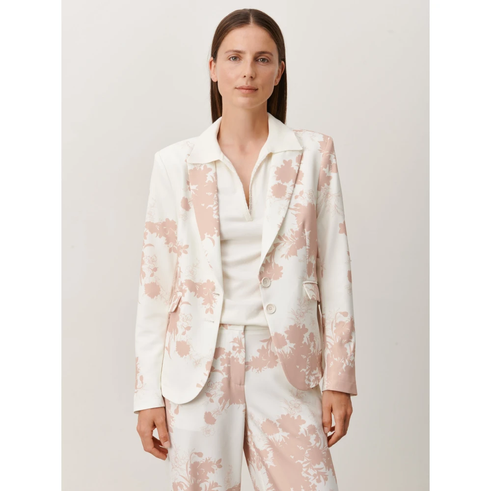 Jane Lushka Bloemen Blazer | Beige Dames