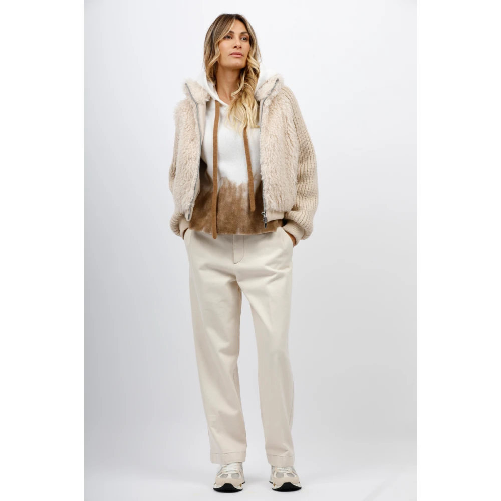 Berwich Wortel Fit Katoen Stier Broek White Dames