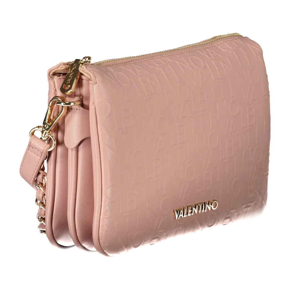 Valentino by Mario Valentino Roze Dames Schoudertas Contrast Details Pink Dames
