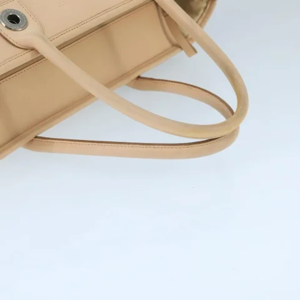 Burberry Vintage Pre-owned Canvas handbags Beige Dames