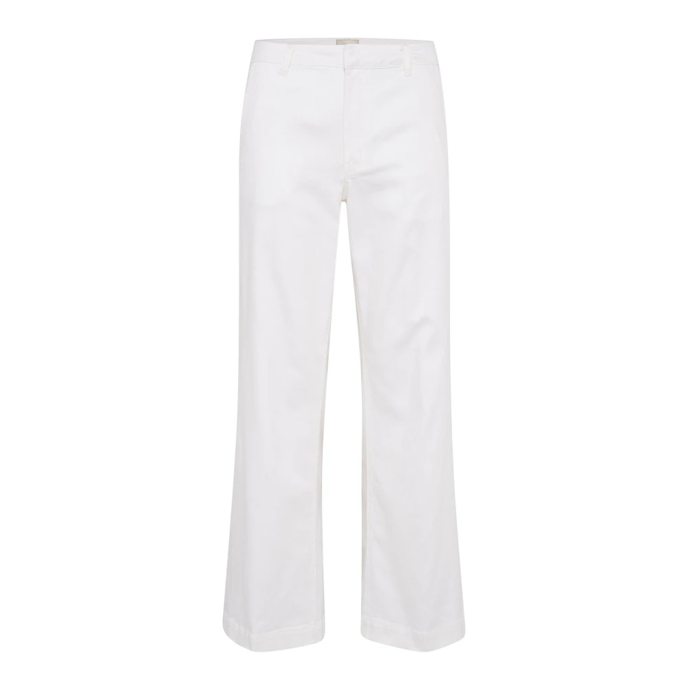 My Essential Wardrobe Witte Straight Leg Jeans Laramw Pant White Dames