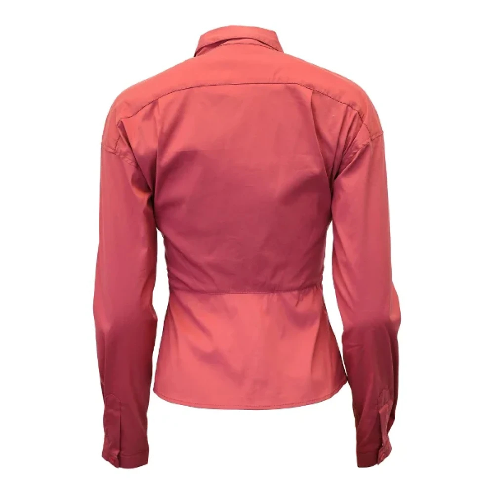 Prada Vintage Pre-owned Polyester tops Red Dames