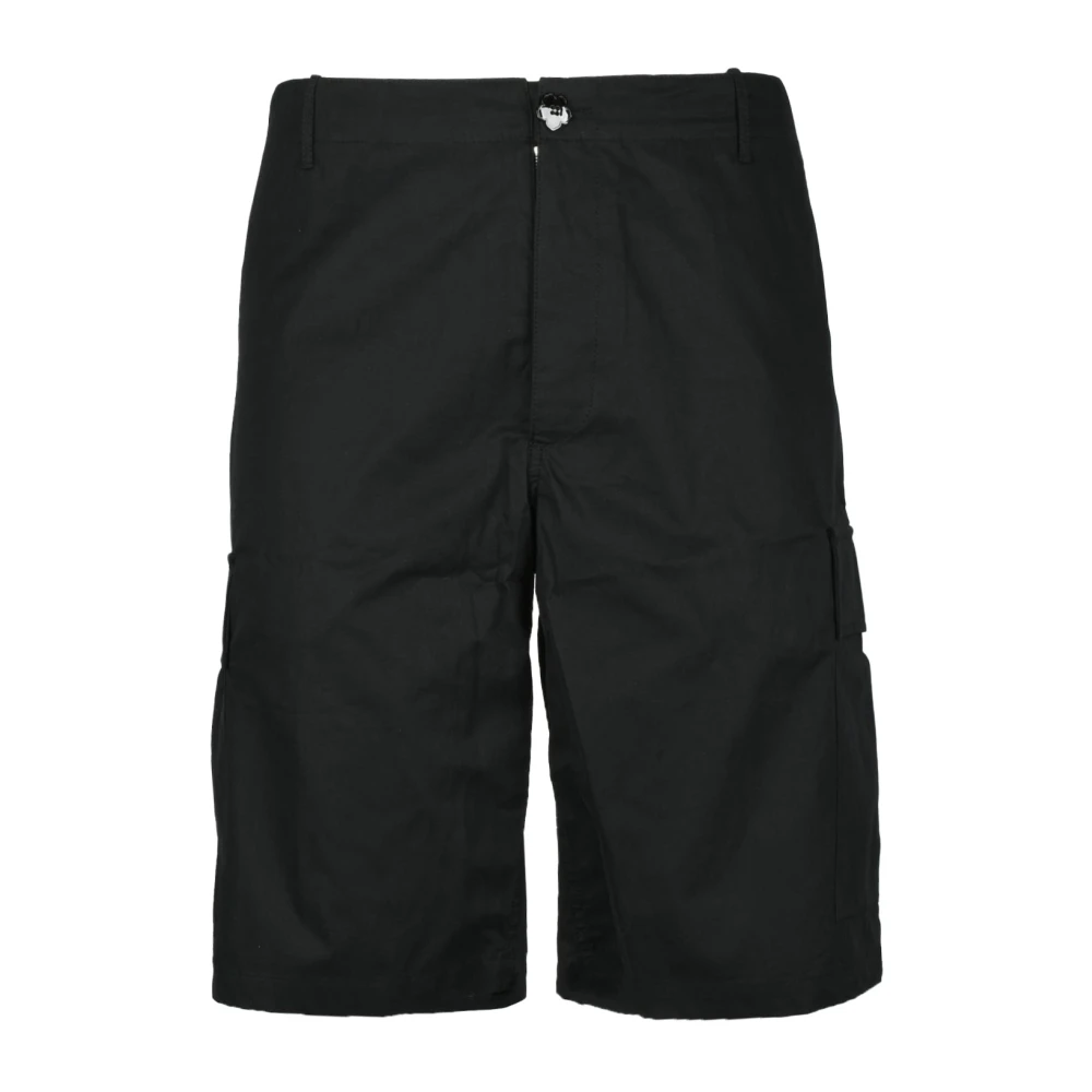 Kenzo Katoenen Bermuda Shorts Black Heren