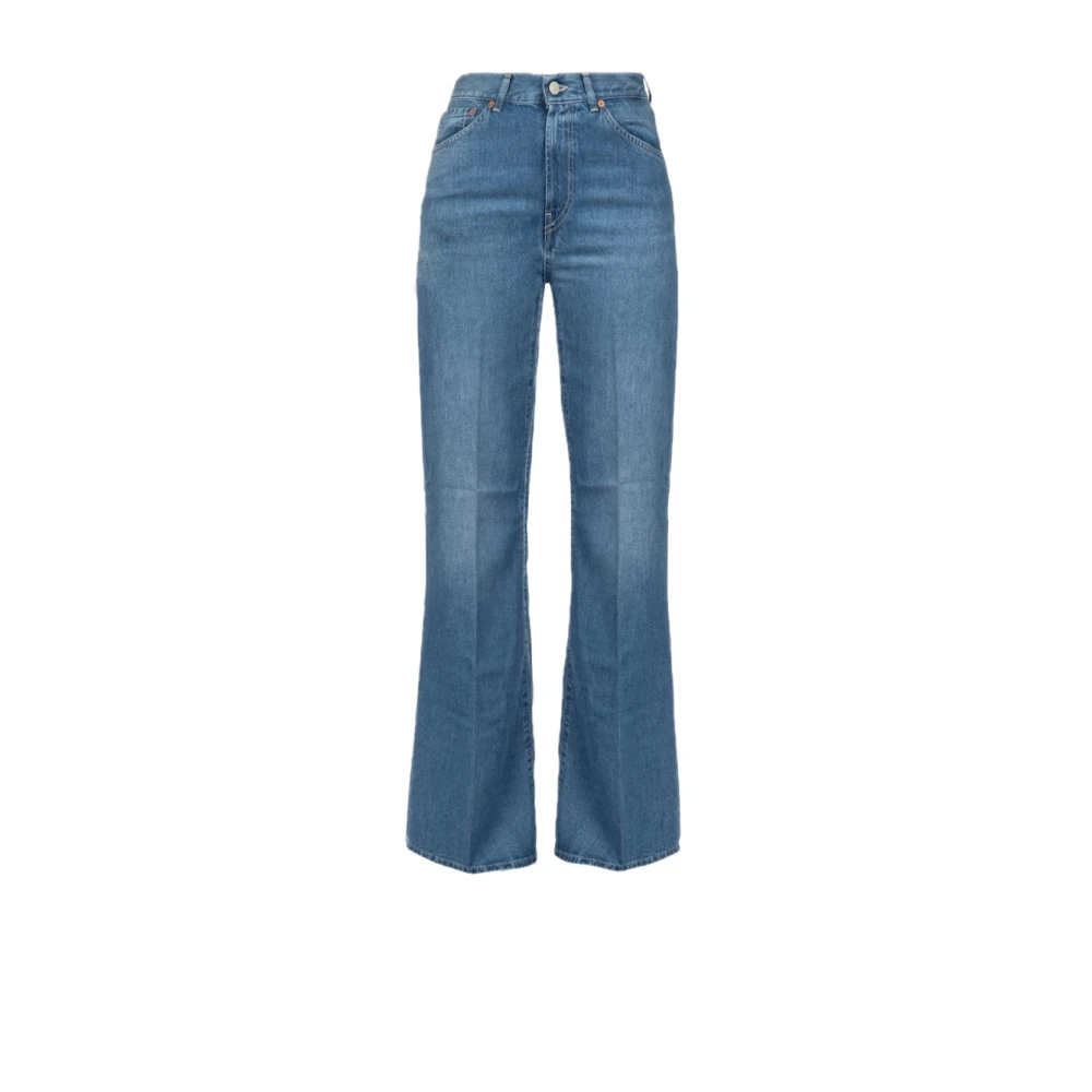 Dondup Wide Leg Denim Jeans Blue Dames