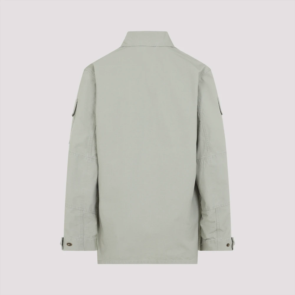 Balenciaga Militaire Beige Lange Mouw Shirt Beige Heren