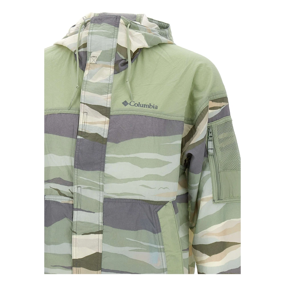 Columbia Groene camouflagejas met capuchon Green Heren