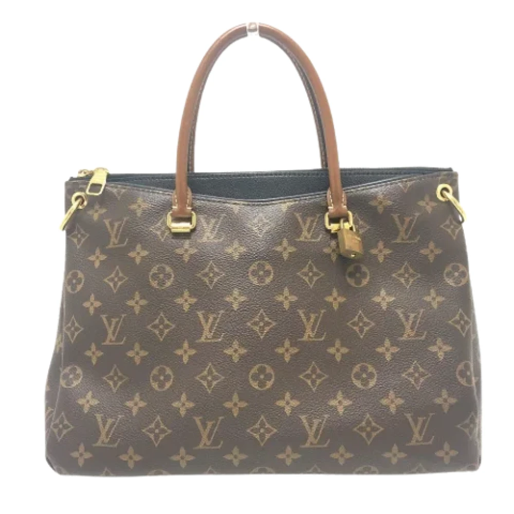 Louis Vuitton Vintage Pre-owned Cotton louis-vuitton-bags Brown Dames