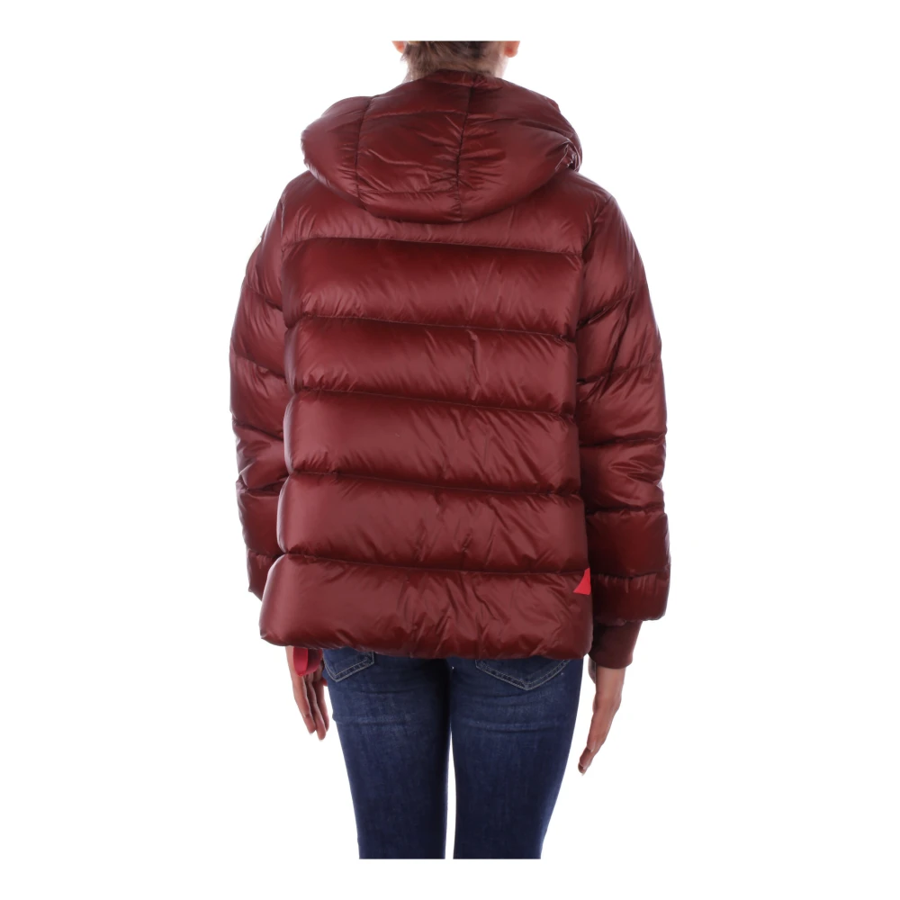 Afterlabel Bruine jas met capuchon en ritssluiting Brown Dames