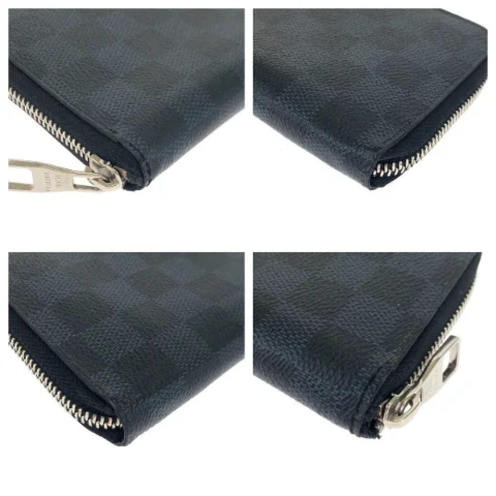Louis Vuitton Vintage Pre-owned Canvas wallets Gray Heren