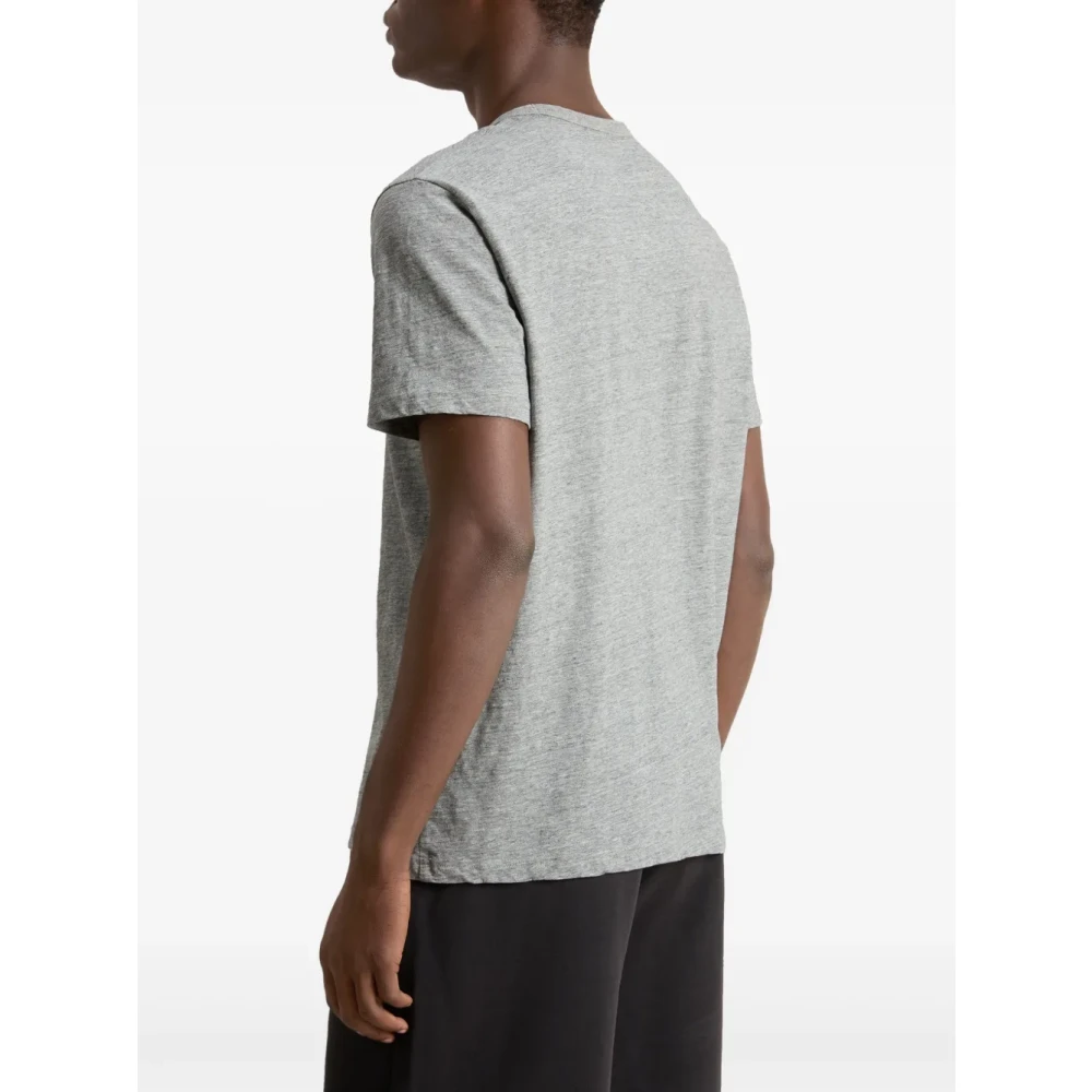 Woolrich Gedrukt Logo Crew Neck T-shirts en Polos Gray Heren