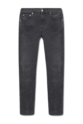 Jeans med broderad logotyp för män
