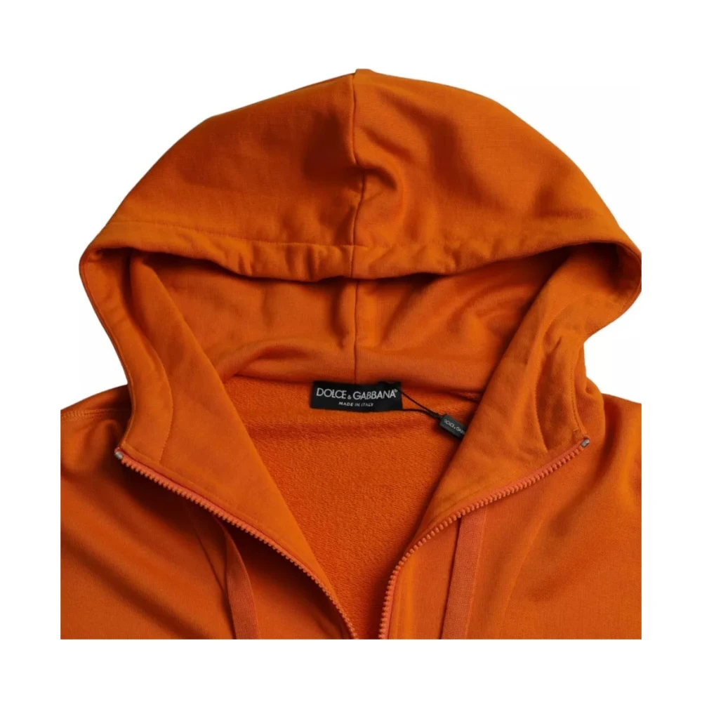 Dolce & Gabbana Oranje Hoodie met Logo Orange Heren