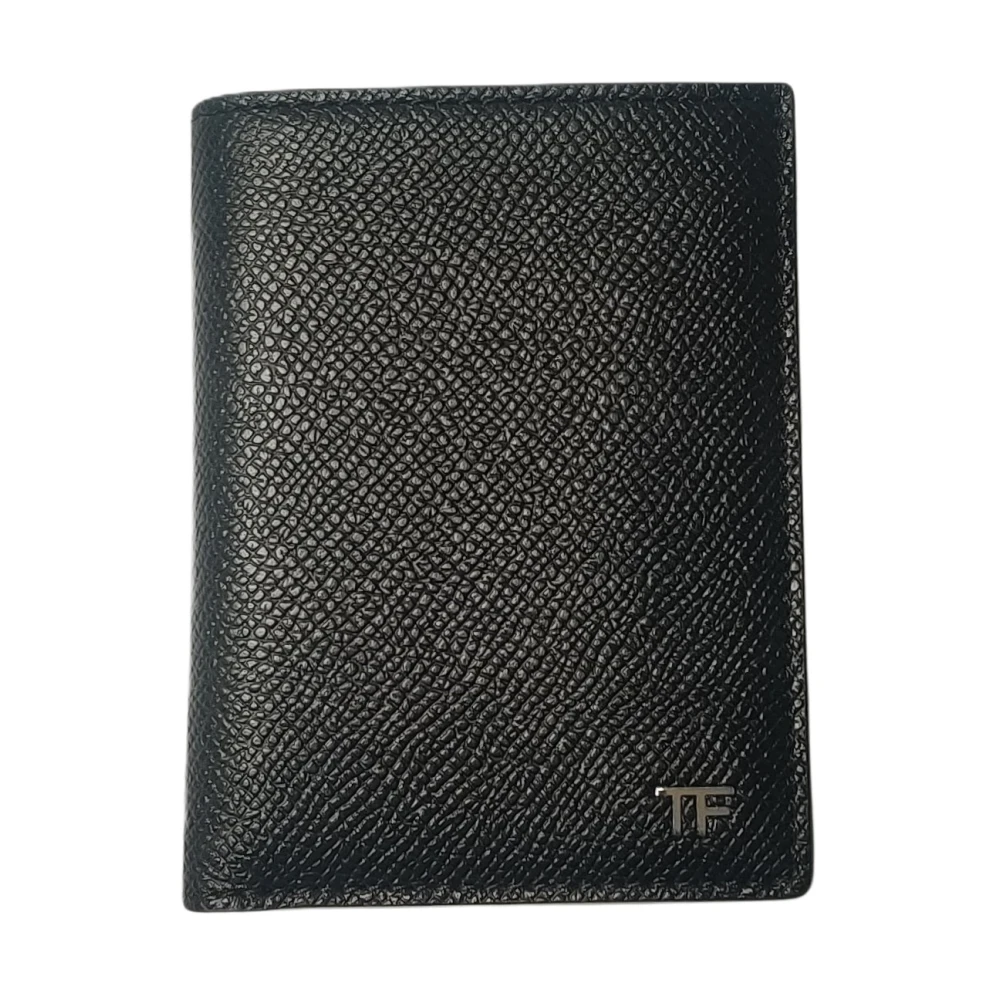 Tom Ford Svart Small Grain Läder Kortfodral