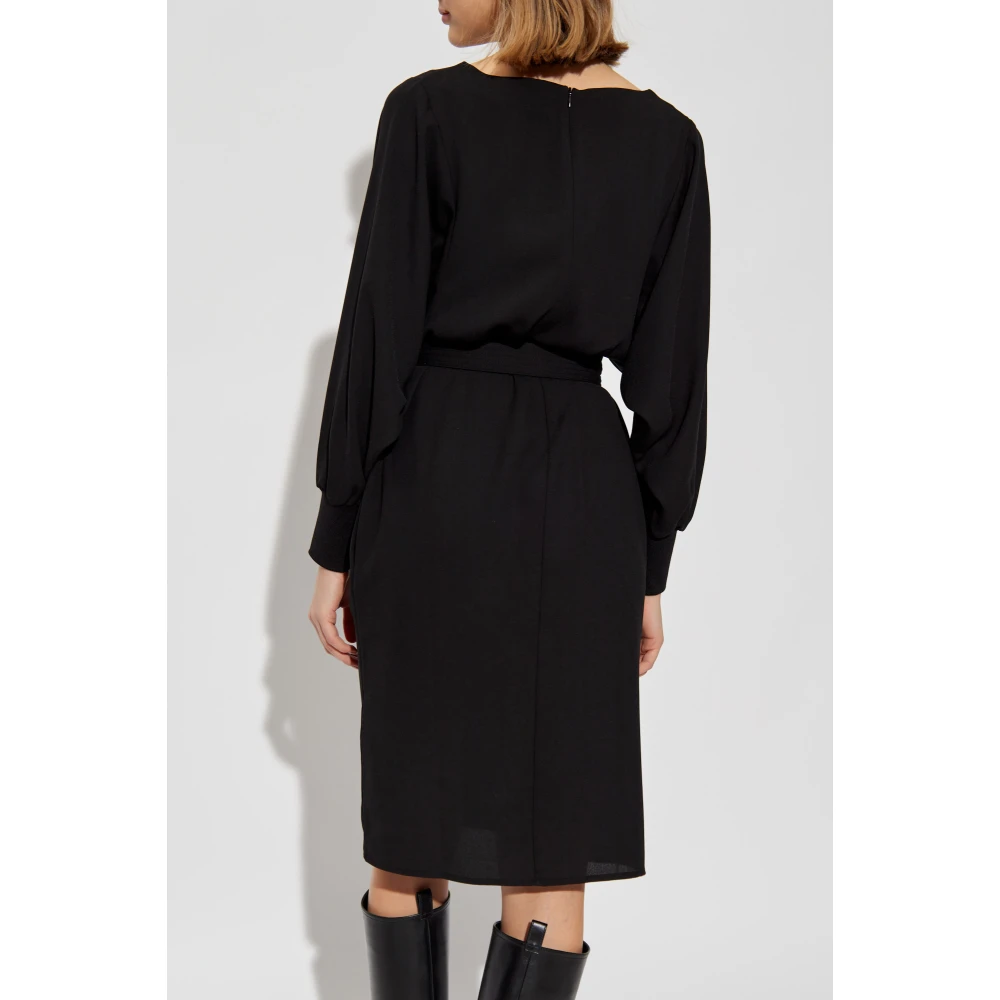 Emporio Armani Jurk met riem Black Dames