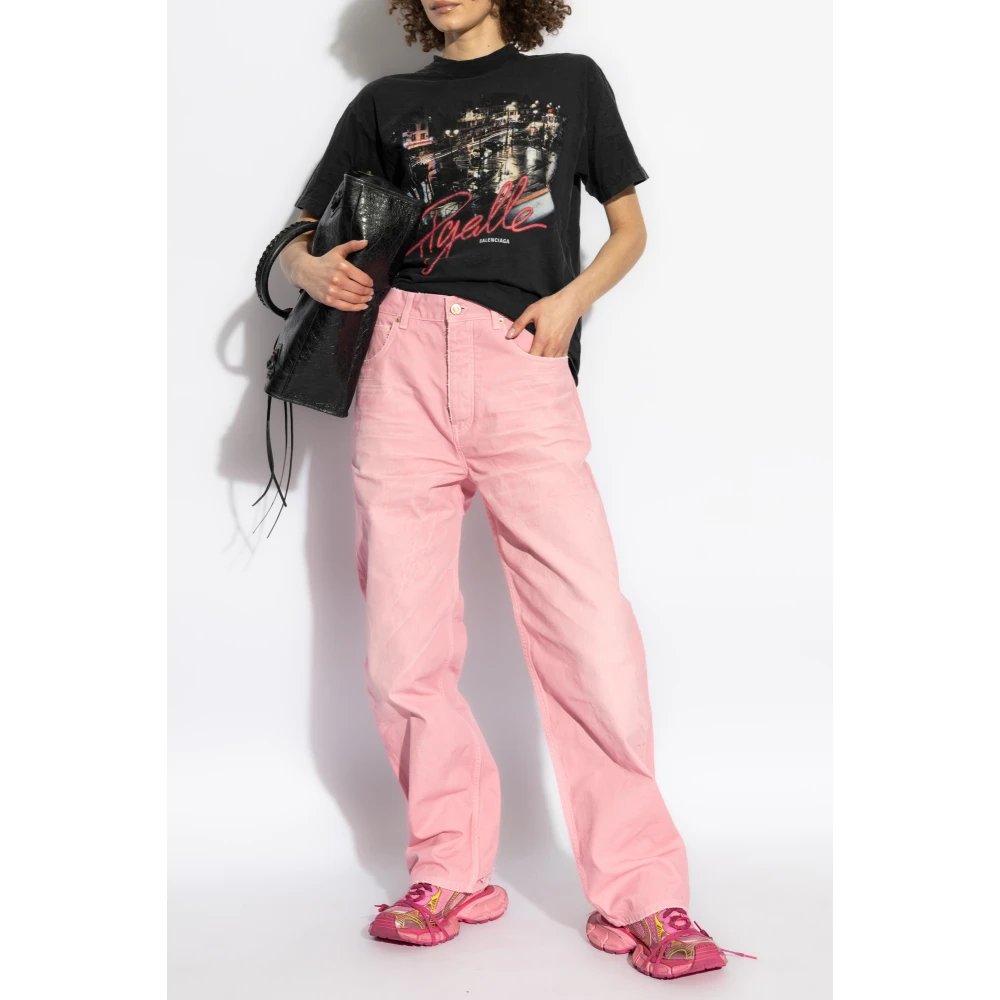 Balenciaga Jeans met zakken Pink Dames