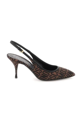 Lyxiga Jacquard Slingback Pumps