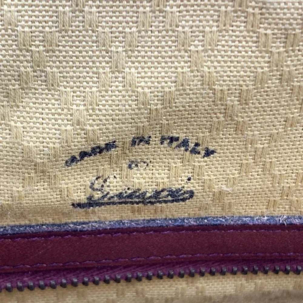 Gucci Vintage Pre-owned Leather gucci-bags Red Dames