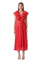robe-longue-avec-des-rouges-et-des-drapes