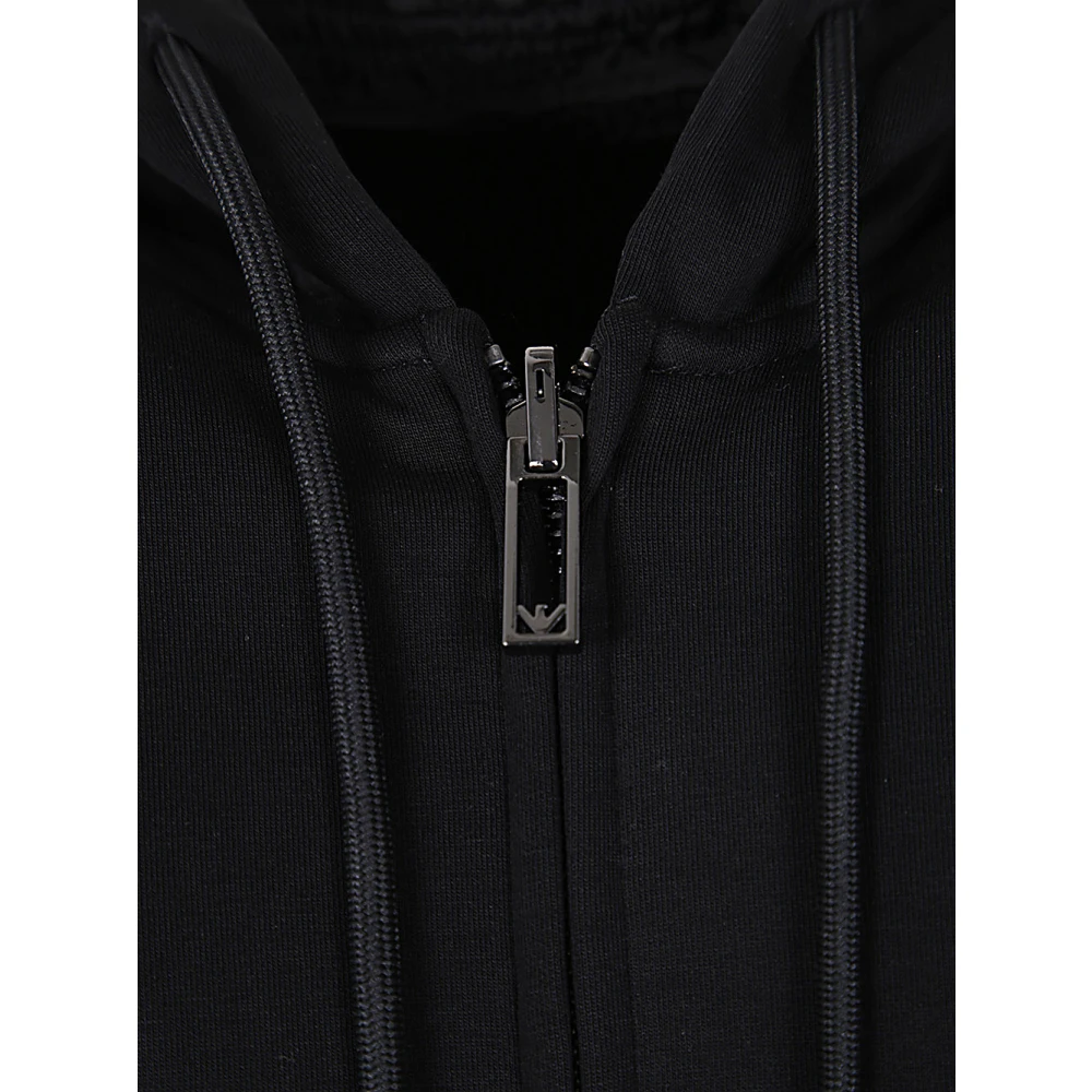 Emporio Armani Zwarte Sweatshirt 0999 Stijlvolle Casual Mode Black Heren