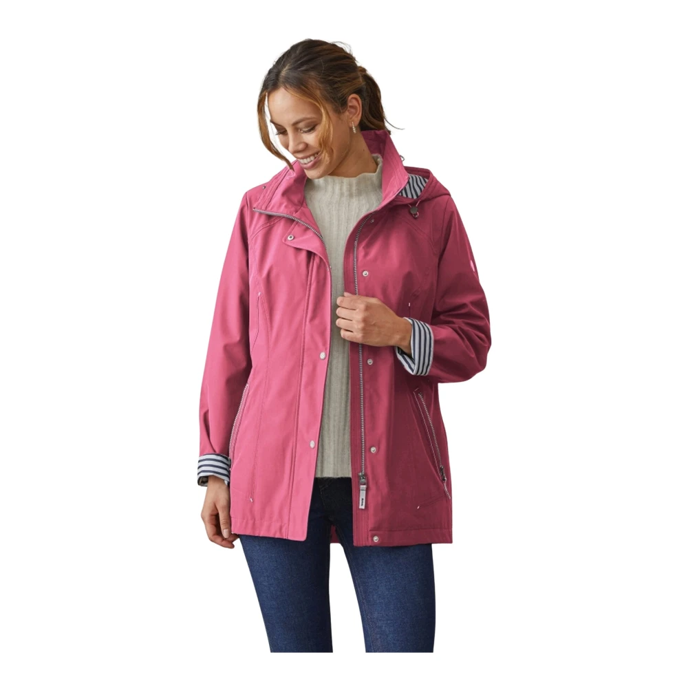 Junge Waterdichte Comfort Fit Jas Framboos Red Dames