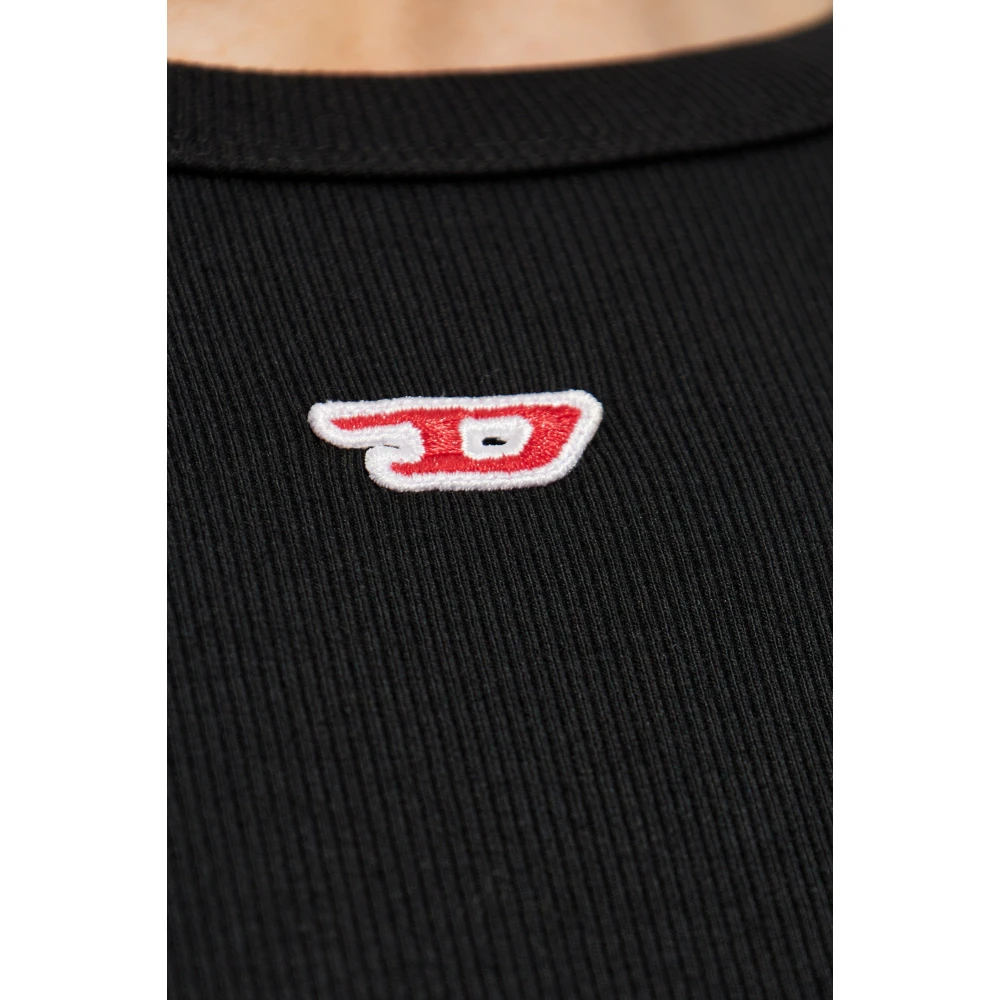 Diesel T-shirt D-Ribber-N Black Heren