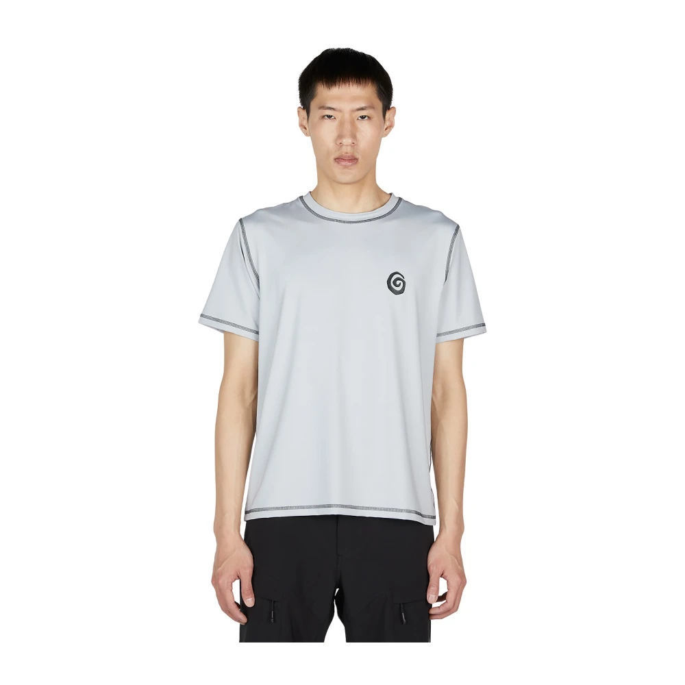 Ostrya Actief T-shirt met logo print Gray Heren