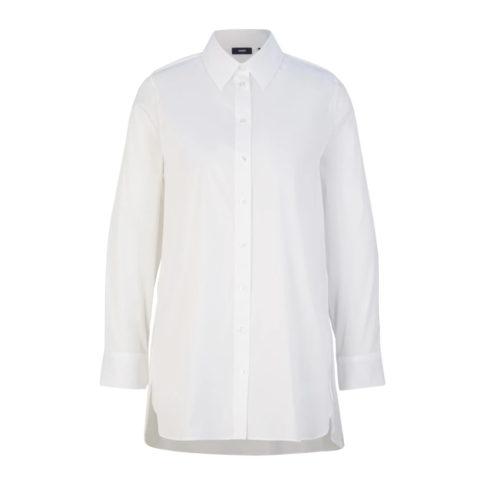 Joop! Witte blouse met zijsplitten White Dames