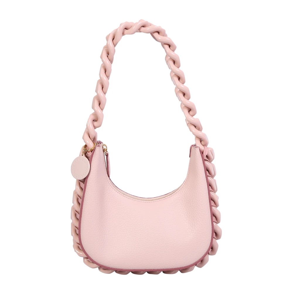 Stella Mccartney Women's Pink Chunky Chain Mini Shoulder Bag