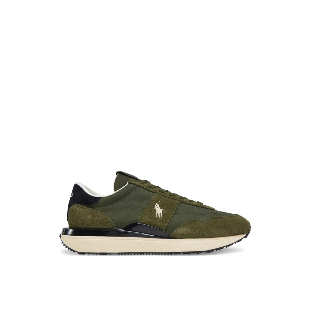 Polo Ralph Lauren Uomo Verde Train 89 Pp Logo Sneakers