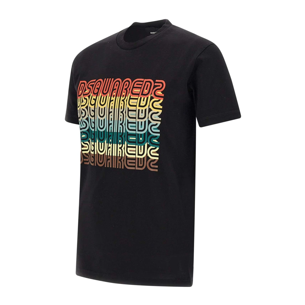 Dsquared2 Zwarte T-shirts en Polos Black Heren