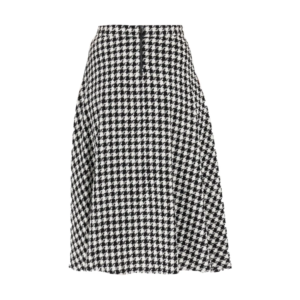 Pennyblack Katoenen Geplooide Rok Black Dames