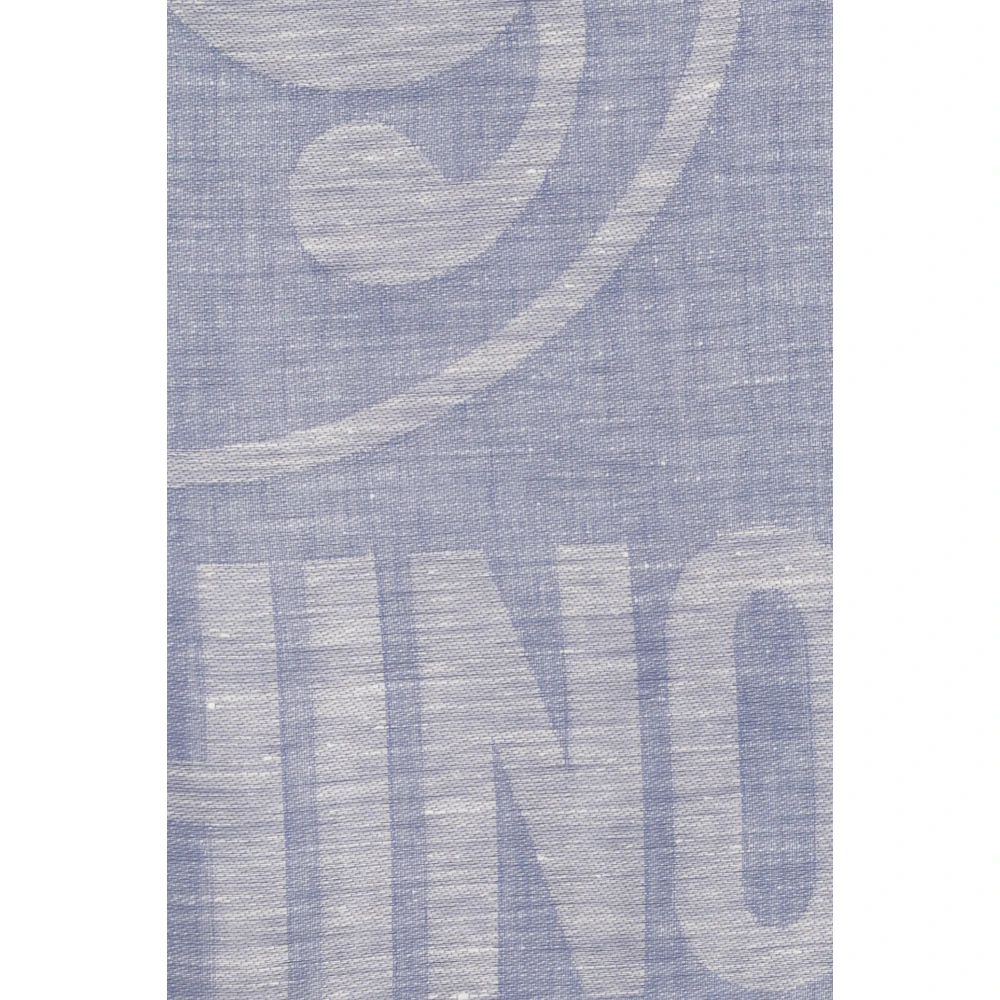 Moschino Sjaal met logo Blue Dames