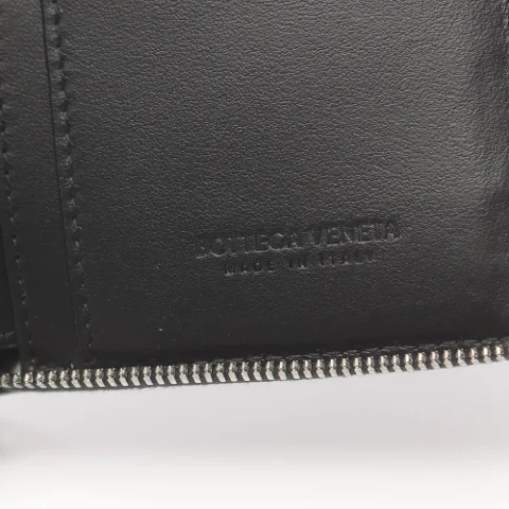 Bottega Veneta Vintage Pre-owned Leather wallets Black Dames