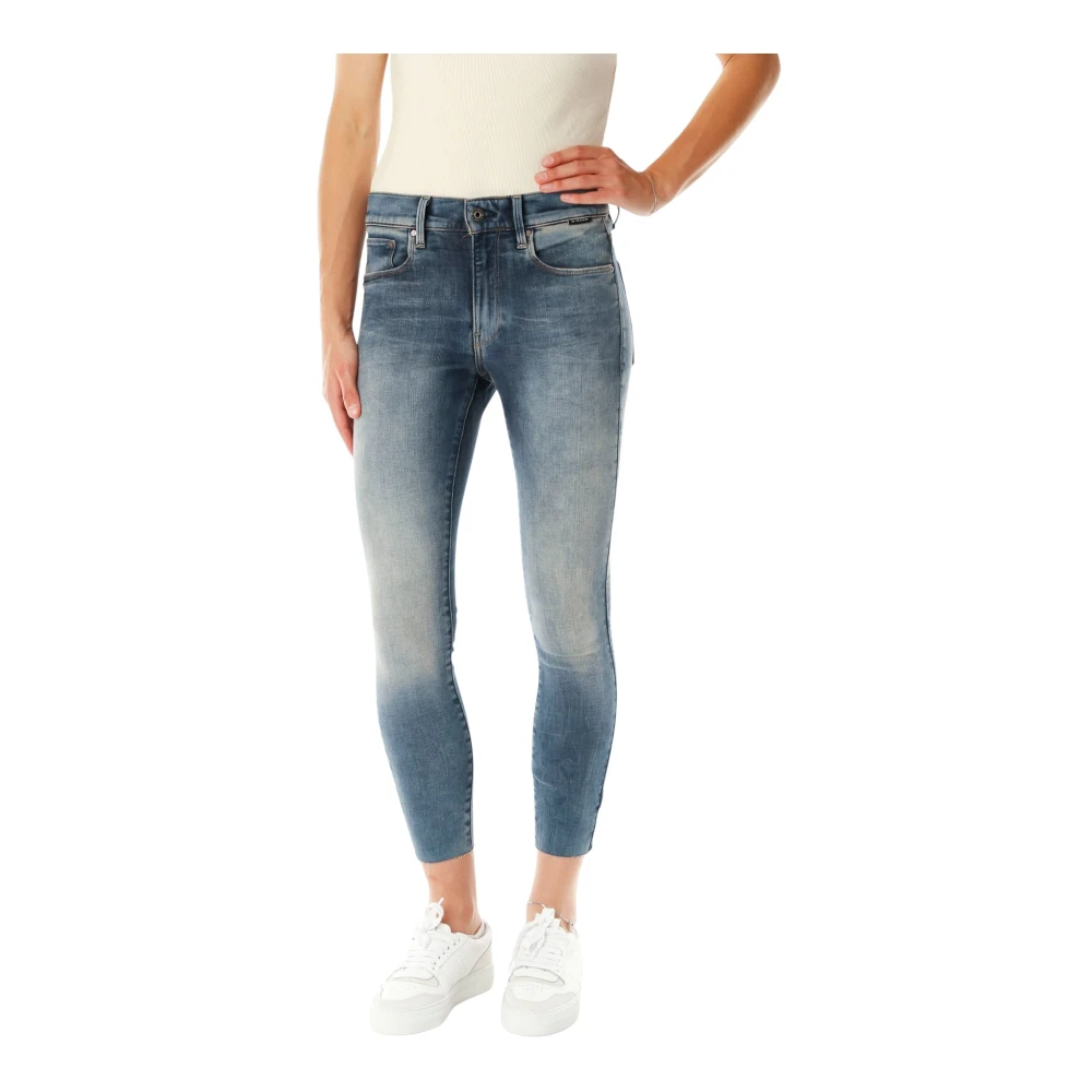 G-Star Women's Blue 3301 Skinny Ankle Jeans - Cropped Jeans - W27 L32 - Jeans