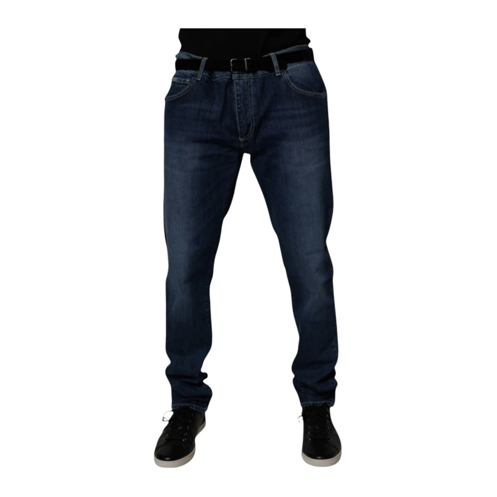 Dolce & Gabbana Men's Blue Stretch Skinny Denim Jeans - Slim Fit Jeans - 3XL - Jeans