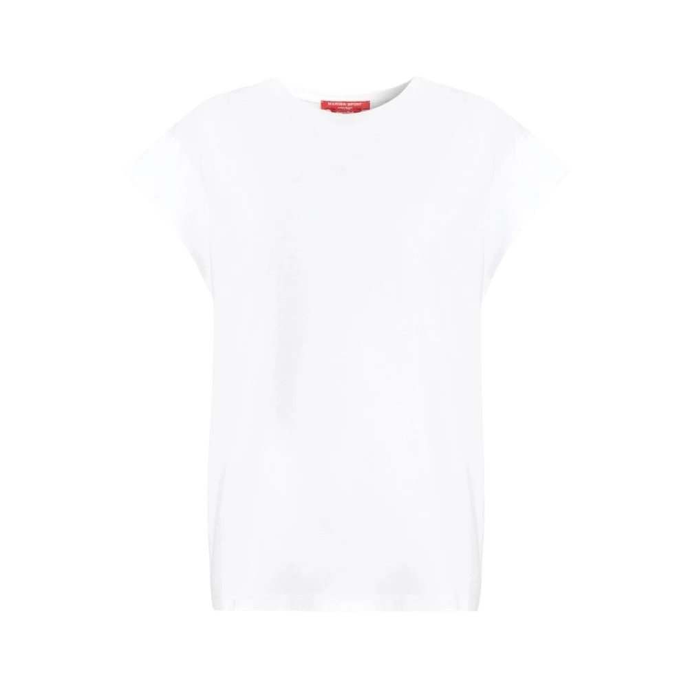 Marina Rinaldi Veelzijdig Katoenen T-Shirt met Korte Mouwen White Dames