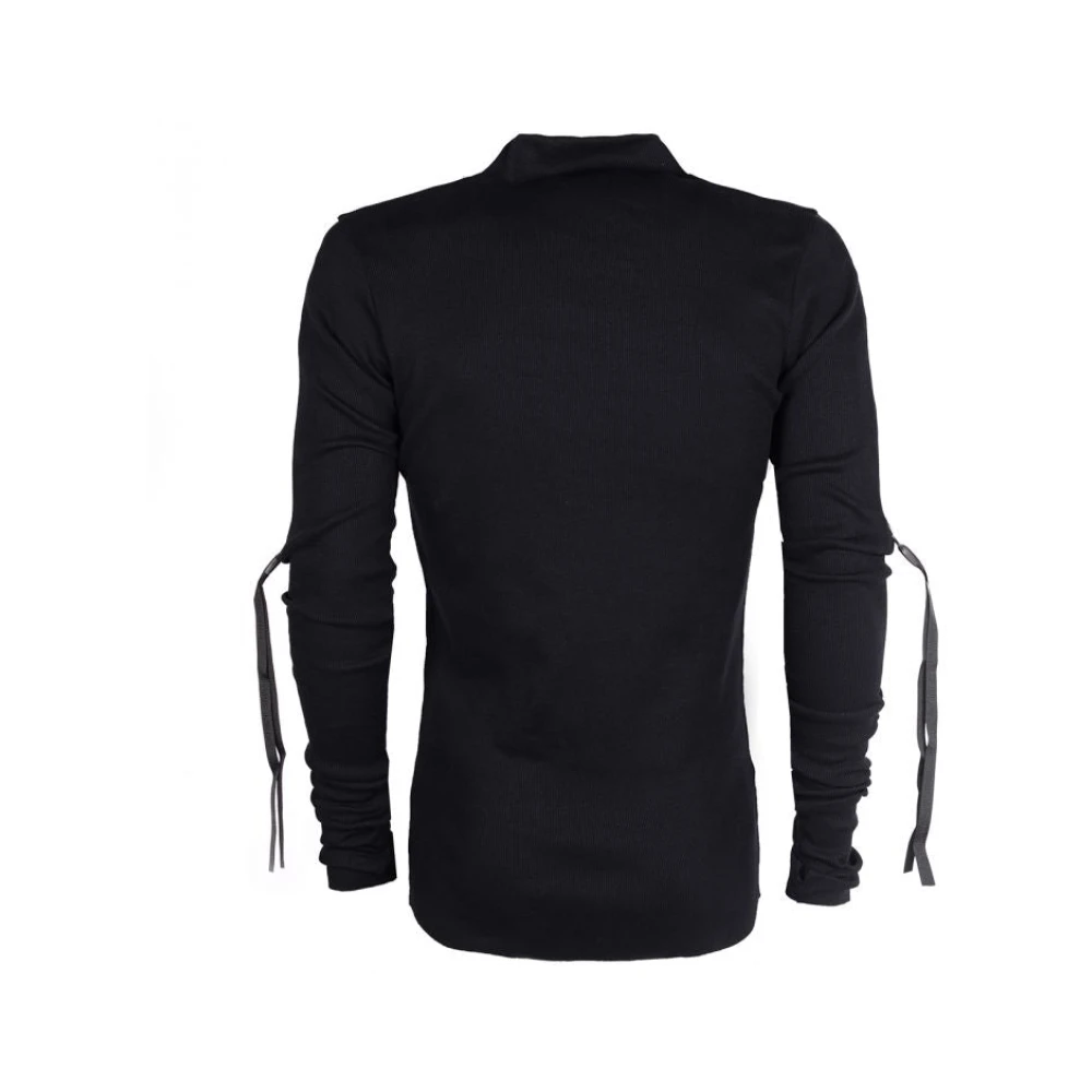 La Haine Inside Us Gestructureerde Gestreepte Longsleeve Black Heren