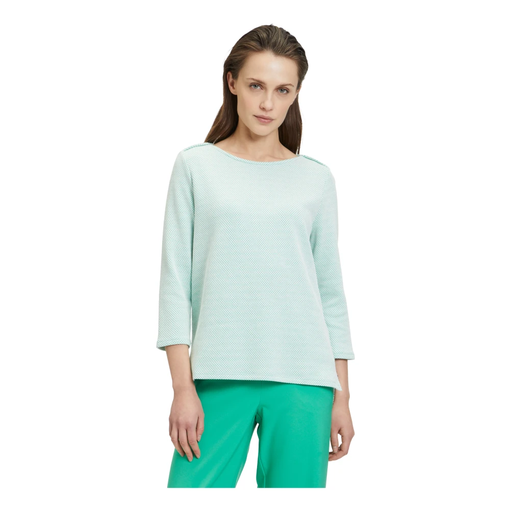 Betty Barclay Piqué Sweatshirt met U-boot halslijn Multicolor Dames