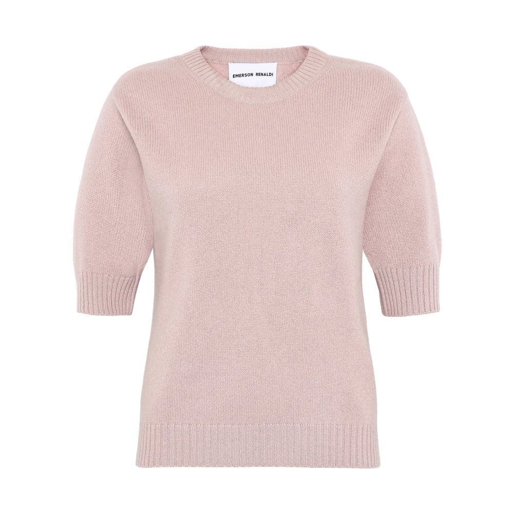 Emerson Renaldi Kasjmier Crew Neck Sweater Soft Rose Pink Dames
