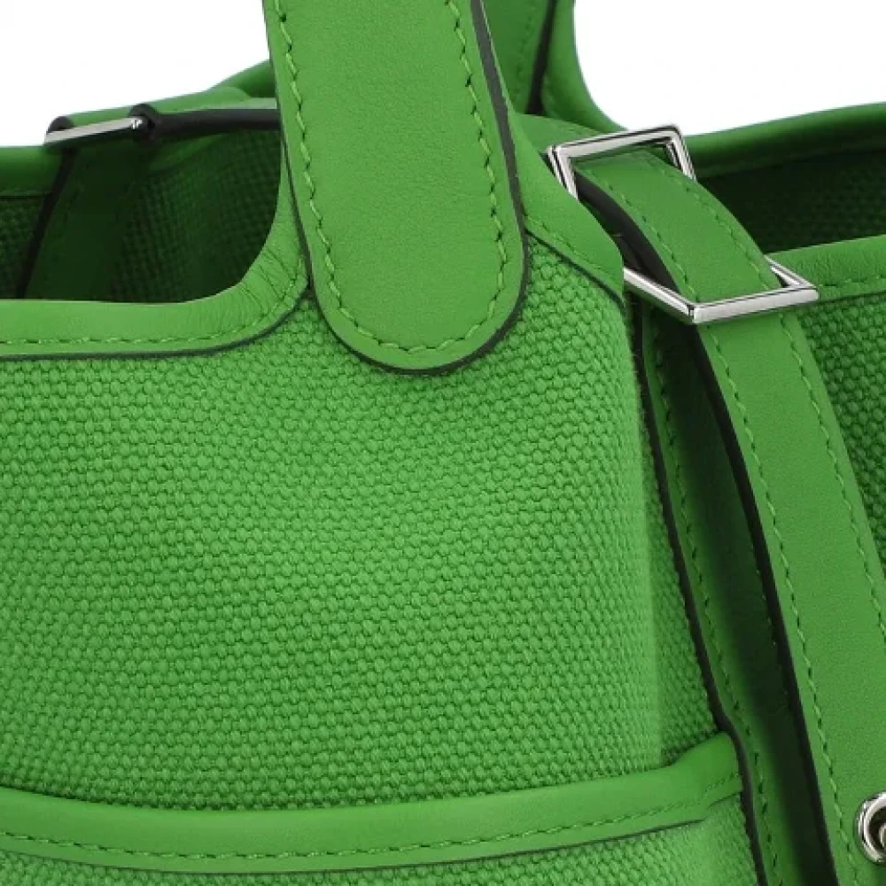 Hermès Vintage Pre-owned Leather handbags Green Dames