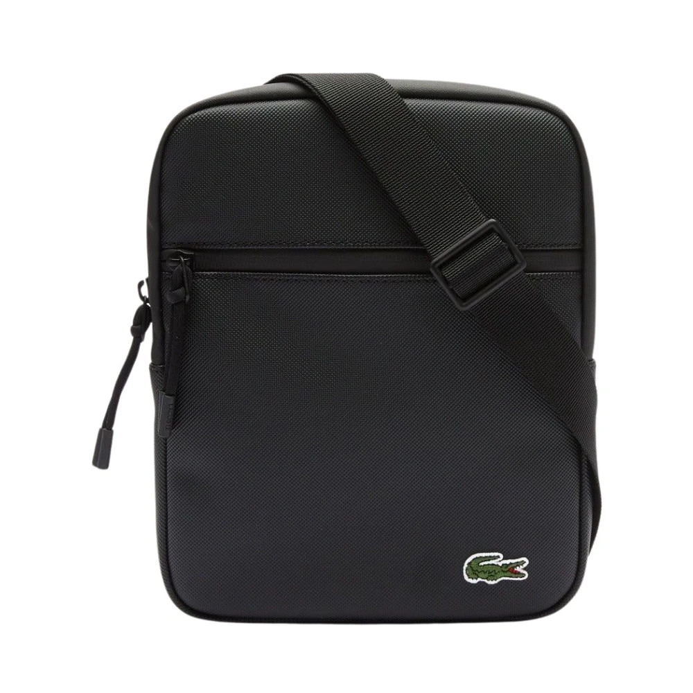 Lacoste Uomo Nero Borse, Taglia Unica, New,