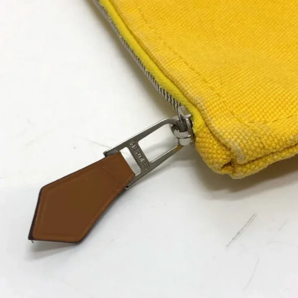 Hermès Vintage Pre-owned Fabric pouches Yellow Dames
