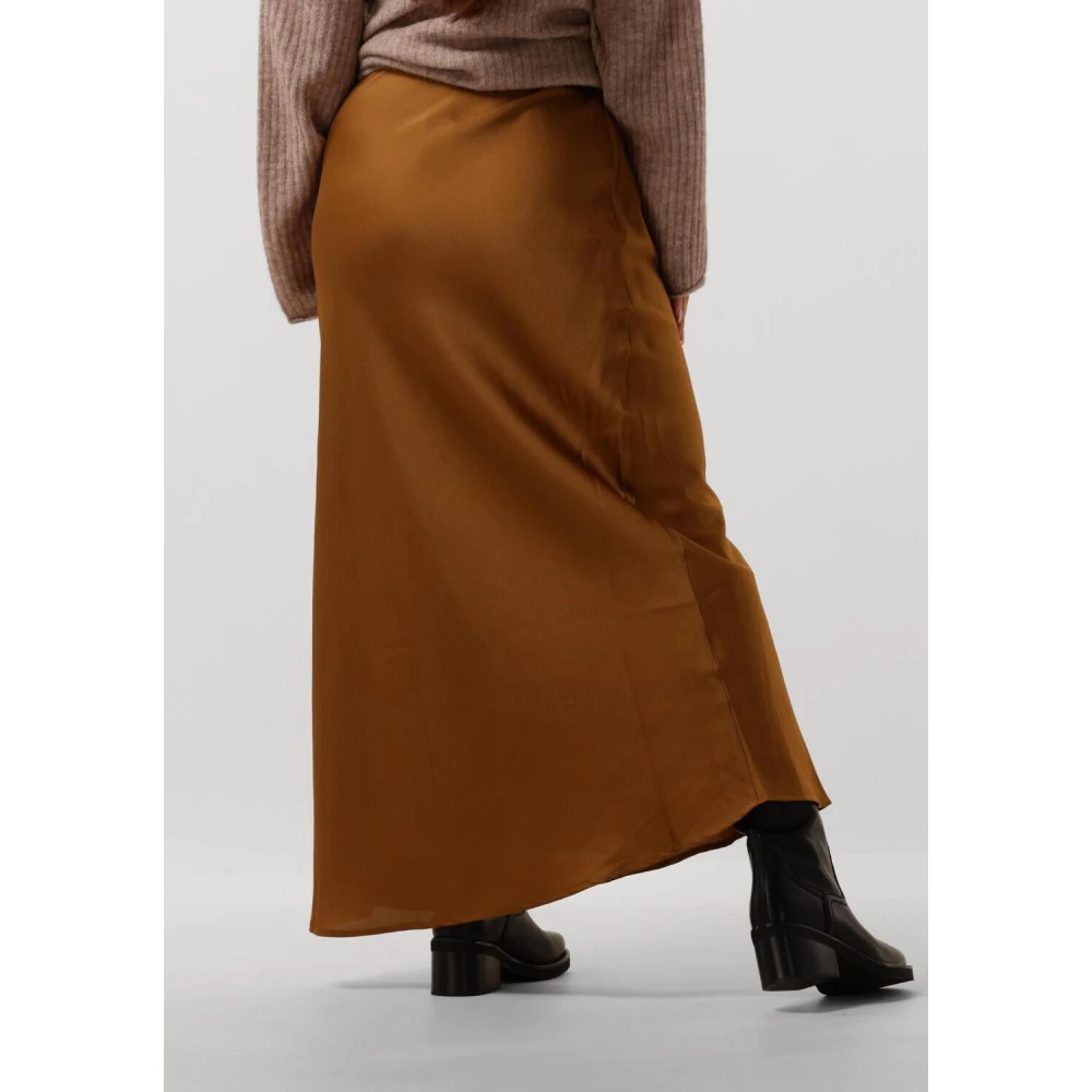 Bruuns Bazaar Elegante Roest Maxi Rok Brown Dames