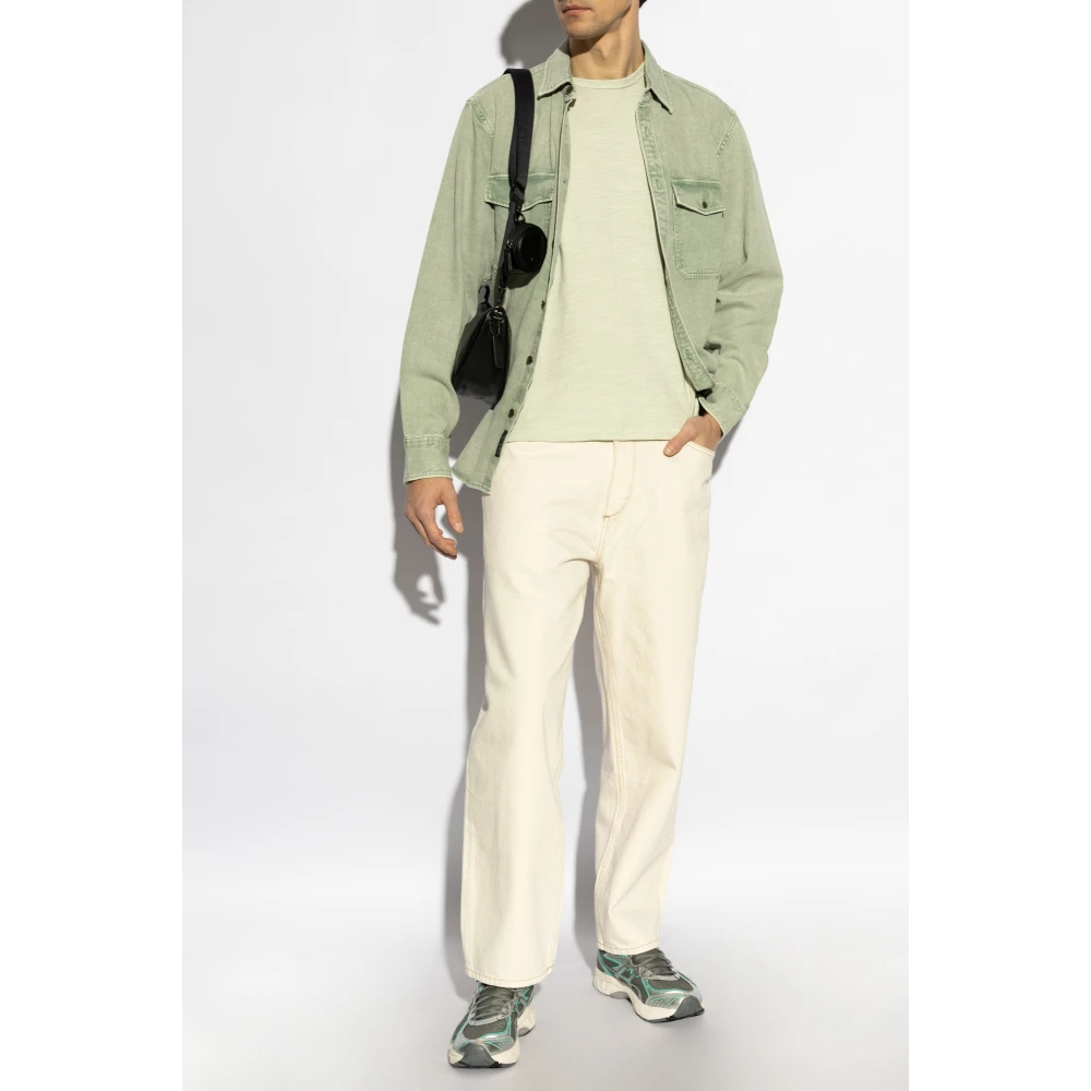 Rag & Bone Katoenen T-shirt Green Heren