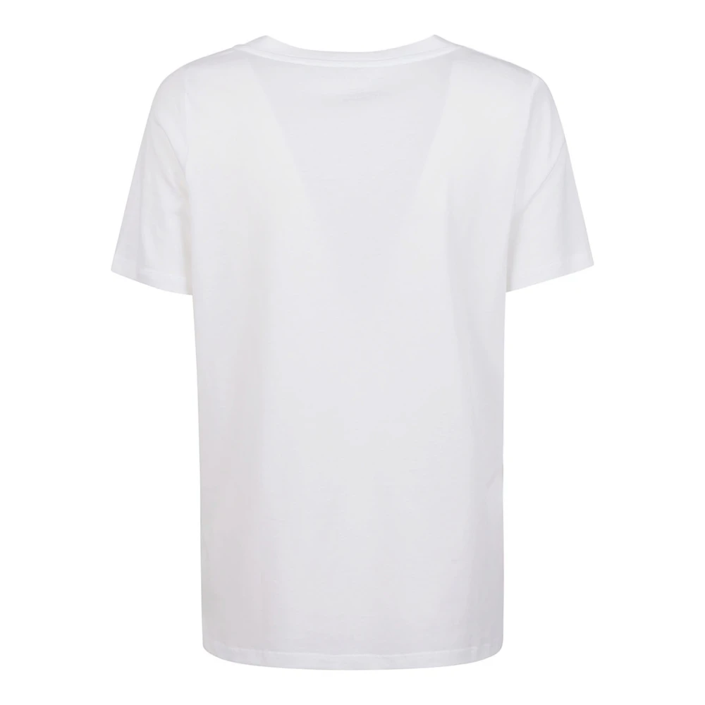 majestic filatures Witte Lyocell Katoen T-shirts Polos White Dames