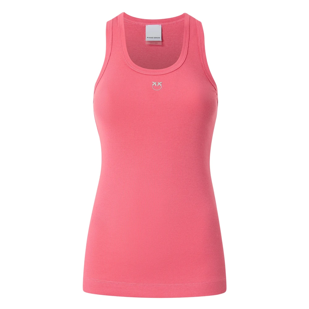 Pinko Rekenmachine Stijl Tanktop Pink Dames