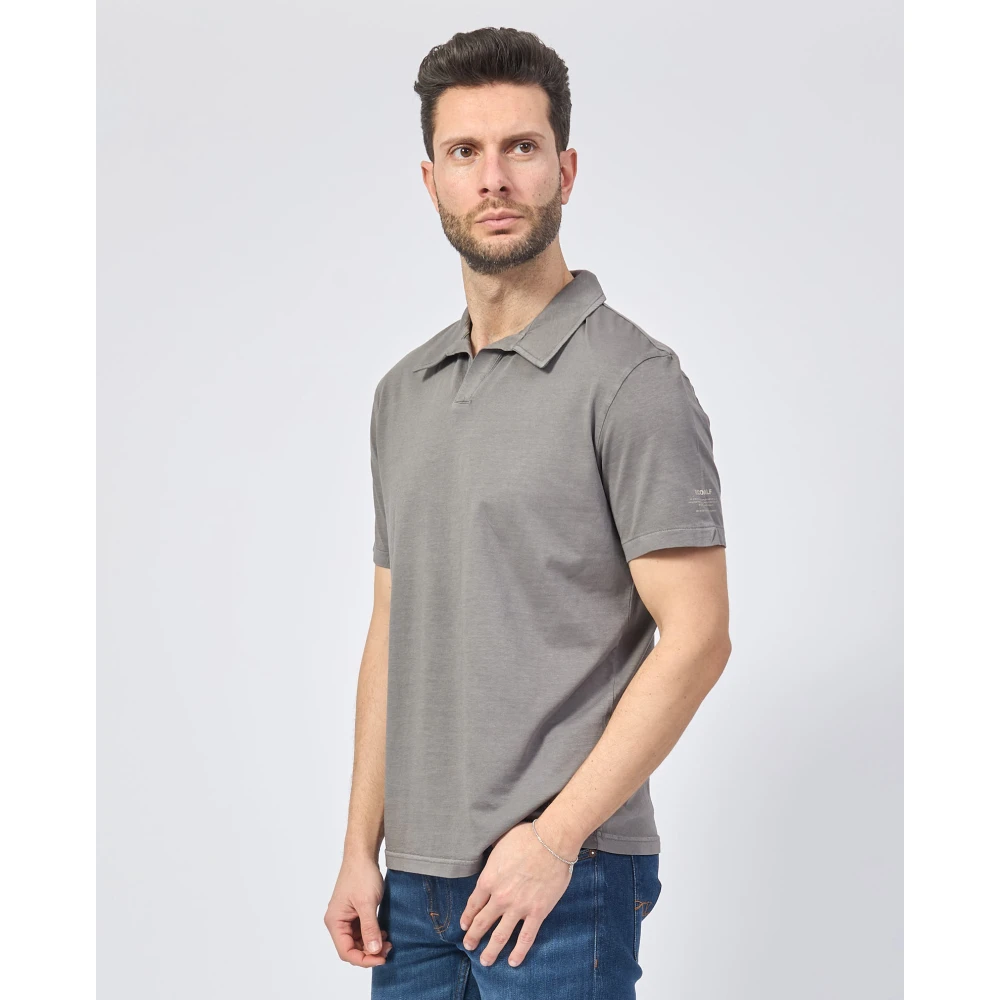 Ecoalf Biologisch Katoenen Poloshirt Grijs Gray Heren