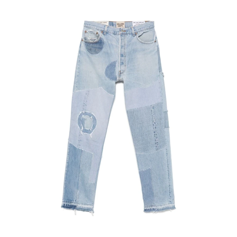 Gallery Dept. Patchwork Denim Jeans Blue Heren